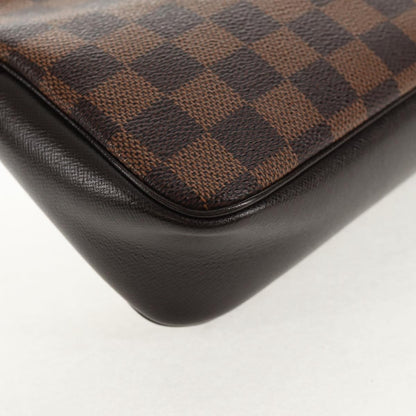 Louis Vuitton Trousse Make Up Bag Damier, BROWN, CANVAS, Clutche & pouche