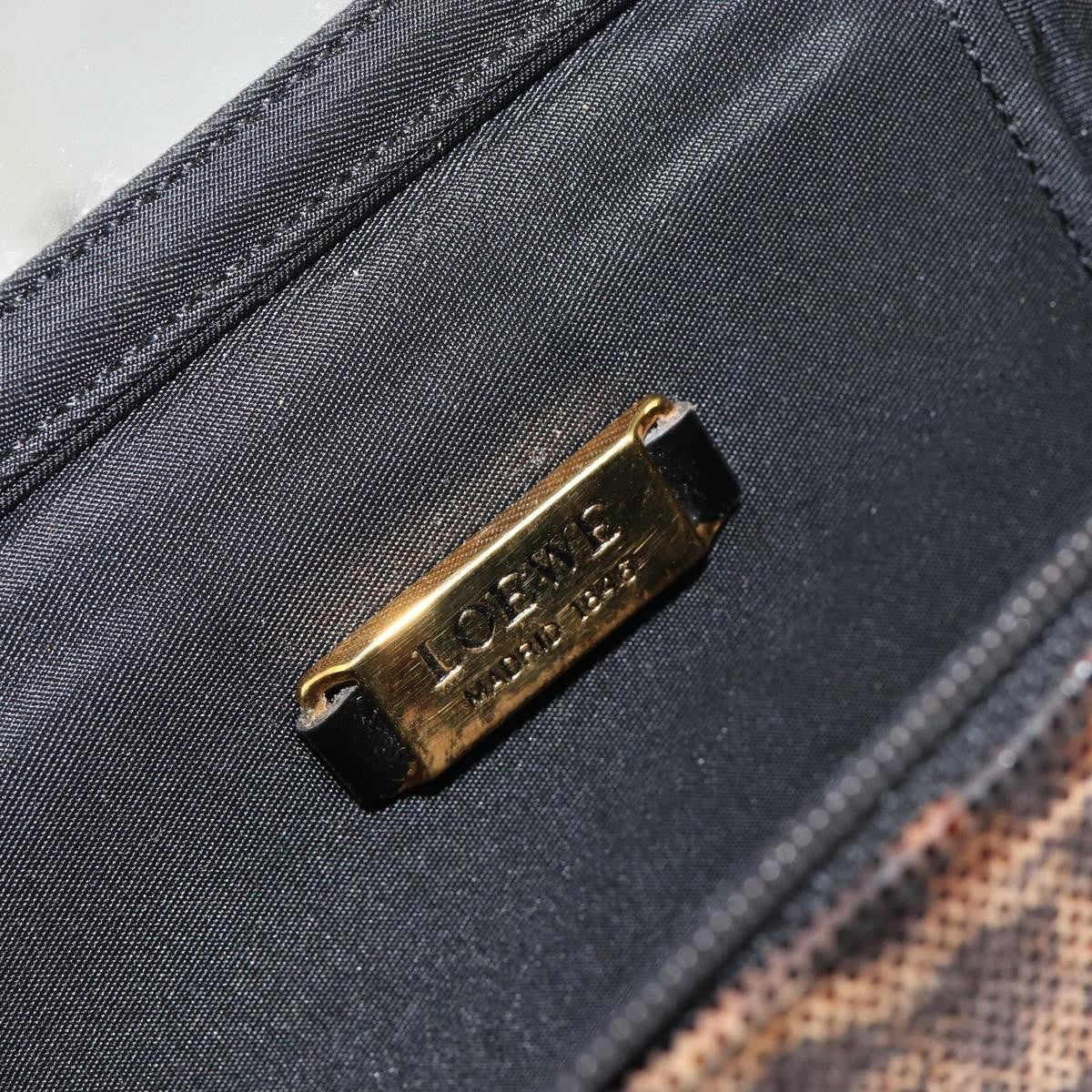 Loewe Vintage Handbag Leather, BROWN, LEATHER, Handbag