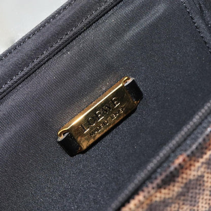 Loewe Vintage Handbag Leather, BROWN, LEATHER, Handbag