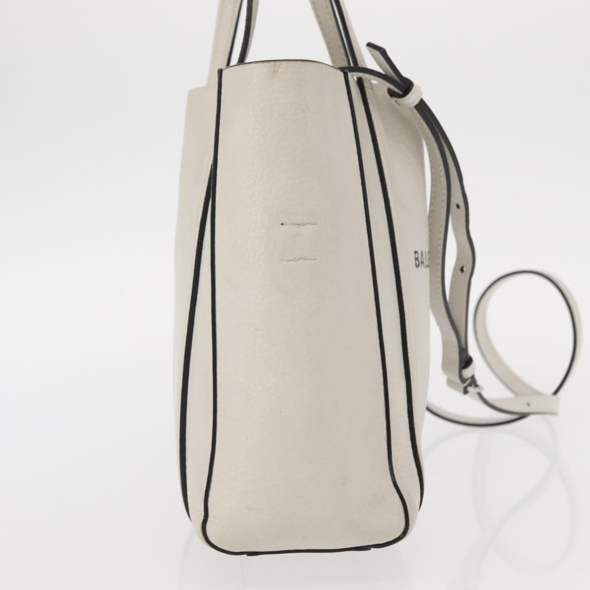 Balenciaga Everyday Tote Leather, WHITE, LEATHER, Tote bag