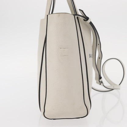 Balenciaga Everyday Tote Leather, WHITE, LEATHER, Tote bag
