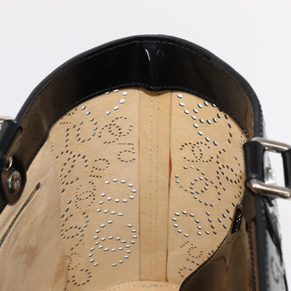 Chanel CC No.5 Shopping Tote Perforated Patent, BLACK, PATENT_LEATHER, Tote bag