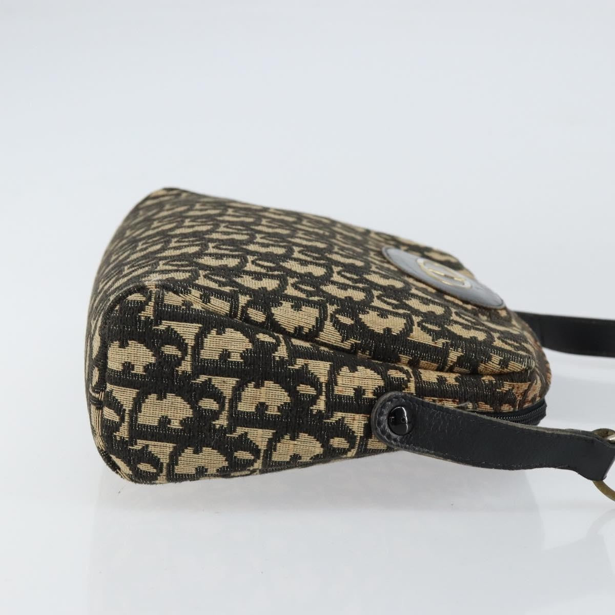 Christian Dior Vintage CD trotter Shoulder bag Canvas, BLACK, CANVAS, Shoulder bag