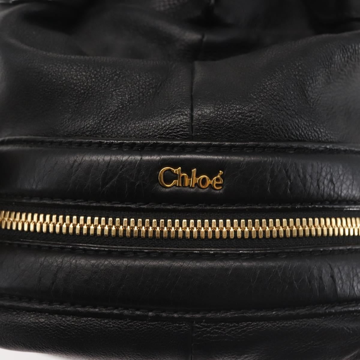 Chloe Cary Satchel Leather, BLACK, LEATHER, Shoulder bag