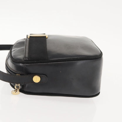 Salvatore Ferragamo Vala Shoulder Bag Leather, BLACK, LEATHER, Shoulder bag