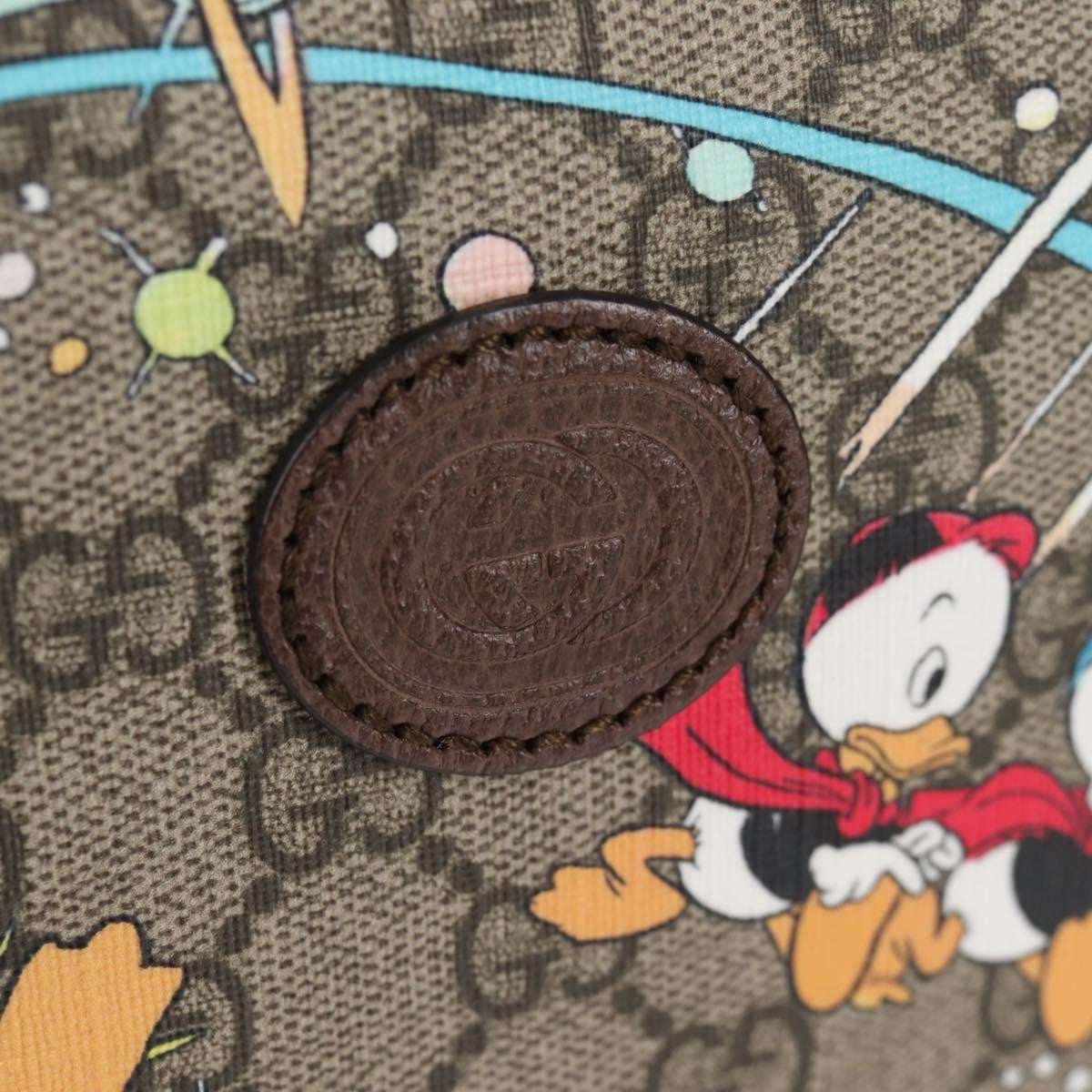 Gucci Disney Donald Duck Belt Bag Printed GG Coated Canvas, BEIGE, PVC, Shoulder bag