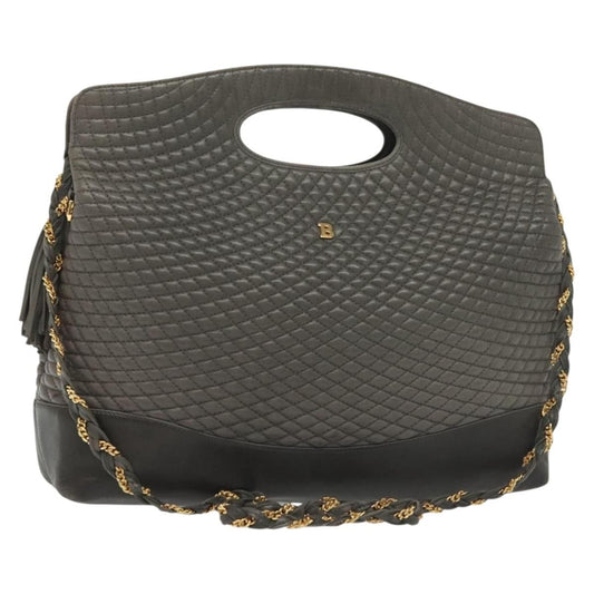 Bally Handbag Leather, GRAY, LEATHER, Handbag