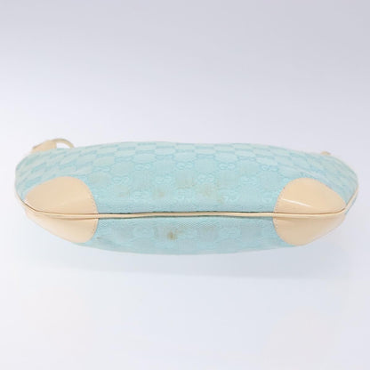 Gucci Vintage Zip Hobo GG Canvas and Patent, BLUE, CANVAS, Shoulder bag