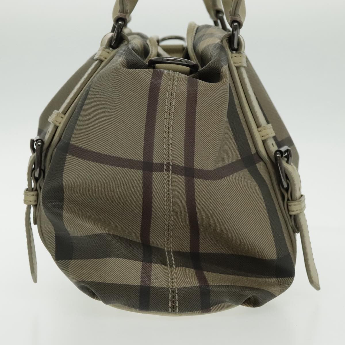 Burberry Nova Check Handbag Nova Check Canvas and leather, BEIGE, CANVAS, Handbag