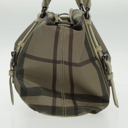 Burberry Nova Check Handbag Nova Check Canvas and leather, BEIGE, CANVAS, Handbag