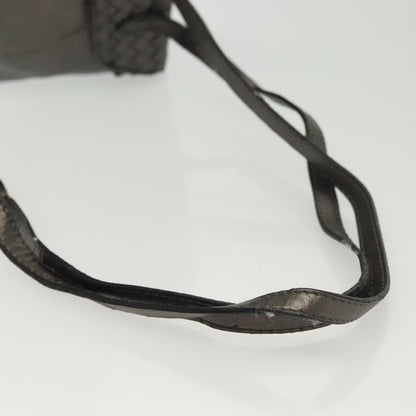 Bottega Veneta Intrecciato Backpack Patent Leather, METALLIC, LEATHER, Backpack