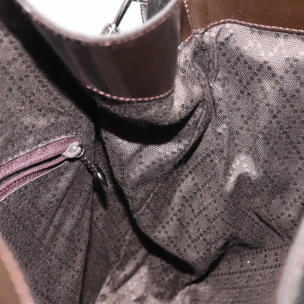 Gucci Vintage Bamboo Shoulder Bag Nylon, BROWN, NYLON, Shoulder bag