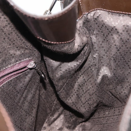 Gucci Vintage Bamboo Shoulder Bag Nylon, BROWN, NYLON, Shoulder bag