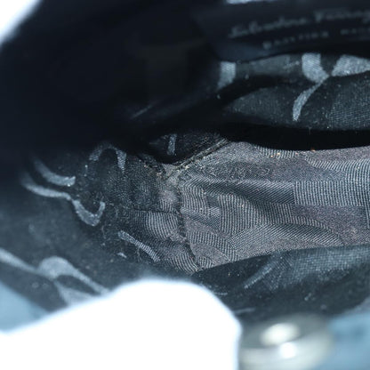 Salvatore Ferragamo Vara Bow Top Handle Bucket Bag Suede, NAVY, SUEDE, Handbag