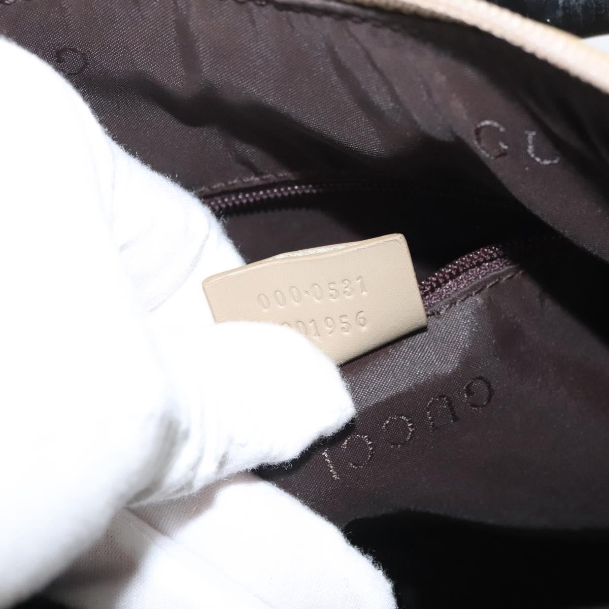 Gucci Vintage Bamboo Shoulder Bag Leather, BEIGE, LEATHER, Shoulder bag