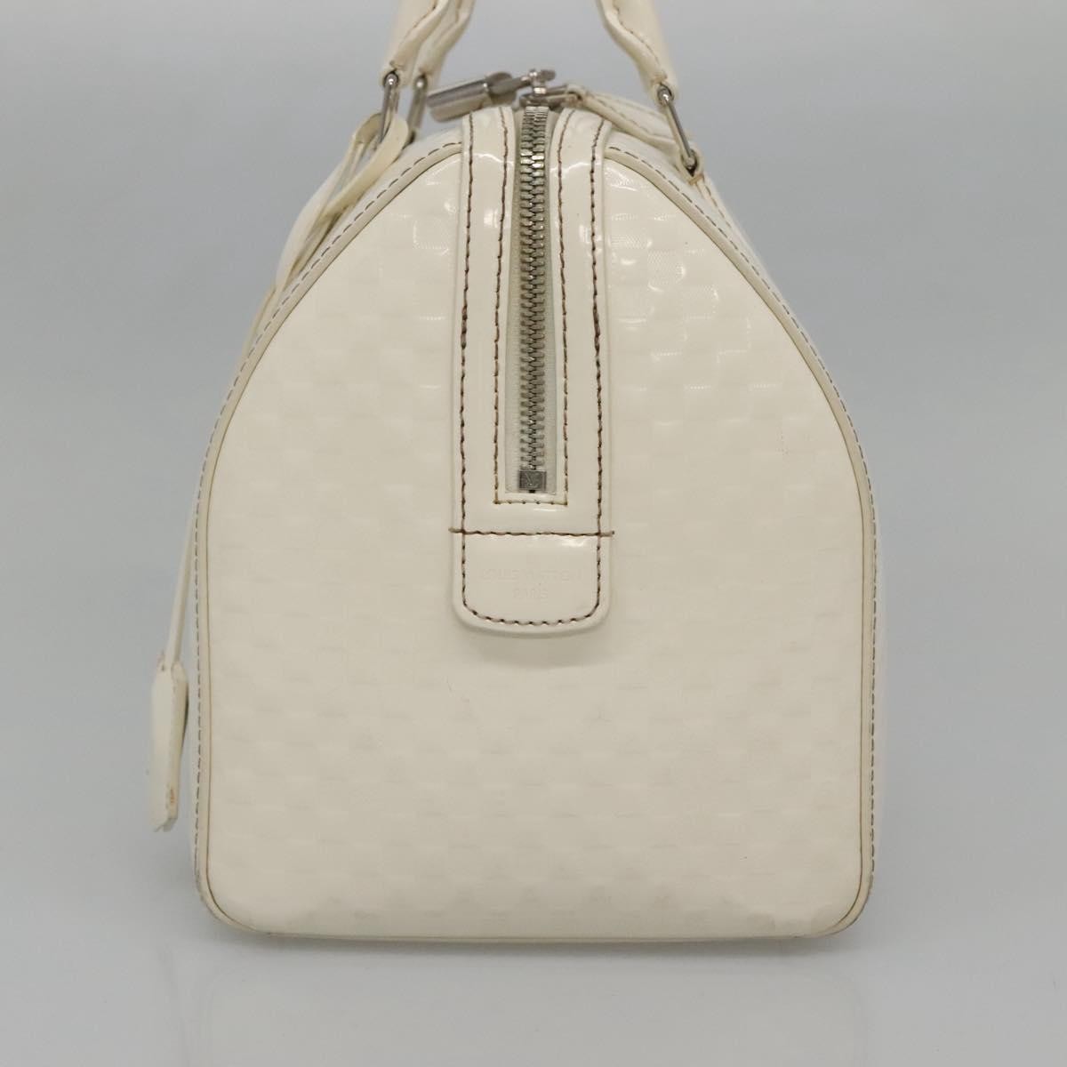 Louis Vuitton Speedy Cube Bag Damier Facette, WHITE, PATENT_LEATHER, Handbag