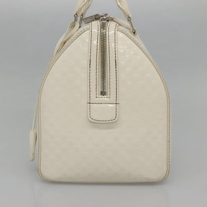 Louis Vuitton Speedy Cube Bag Damier Facette, WHITE, PATENT_LEATHER, Handbag