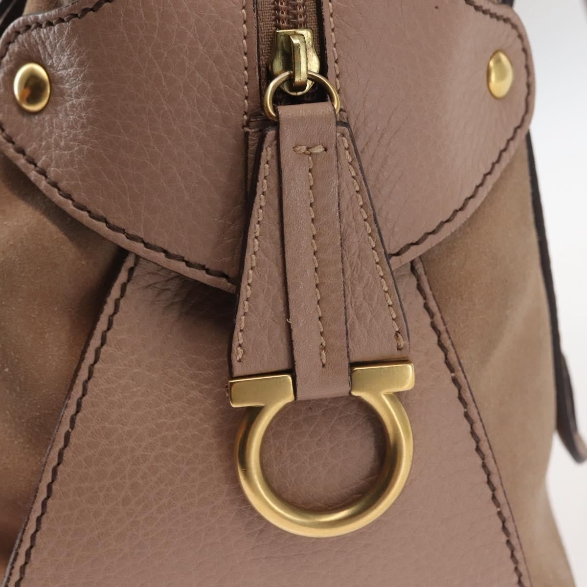 Salvatore Ferragamo Gancini Tote Leather, PINK, LEATHER, Tote bag