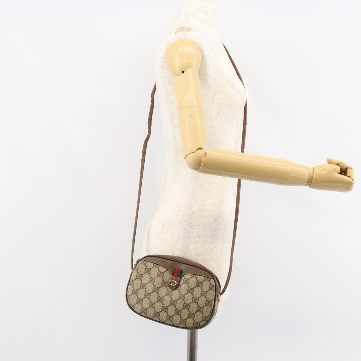 Gucci Vintage Pocket Shoulder Bag Canvas, BEIGE, CANVAS, Clutche & pouche