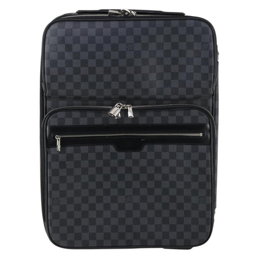 Louis Vuitton Pegase Luggage Damier Graphite, BLACK, CANVAS, Travel bag