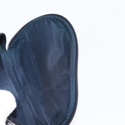 Christian Dior Saddle Zip Pouch Diorissimo Canvas, NAVY, CANVAS, Clutche & pouche