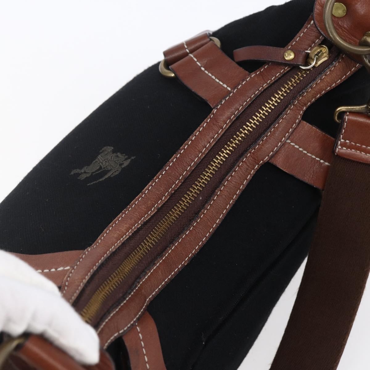 Burberry Blue Label shoulder bag Wool, BLACK, WOOL, Shoulder bag