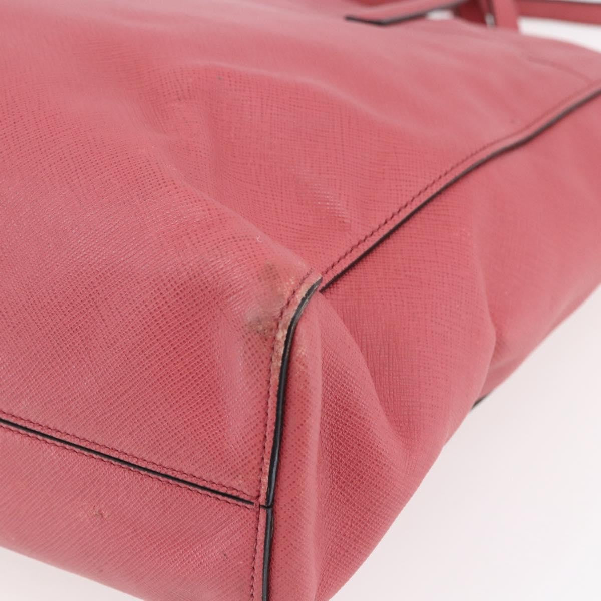 Prada Convertible Soft Shopping Tote Saffiano Leather, PINK, LEATHER, Tote bag