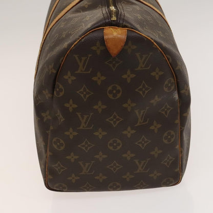Louis Vuitton Keepall Bag Monogram Canvas, BROWN, CANVAS, Travel bag