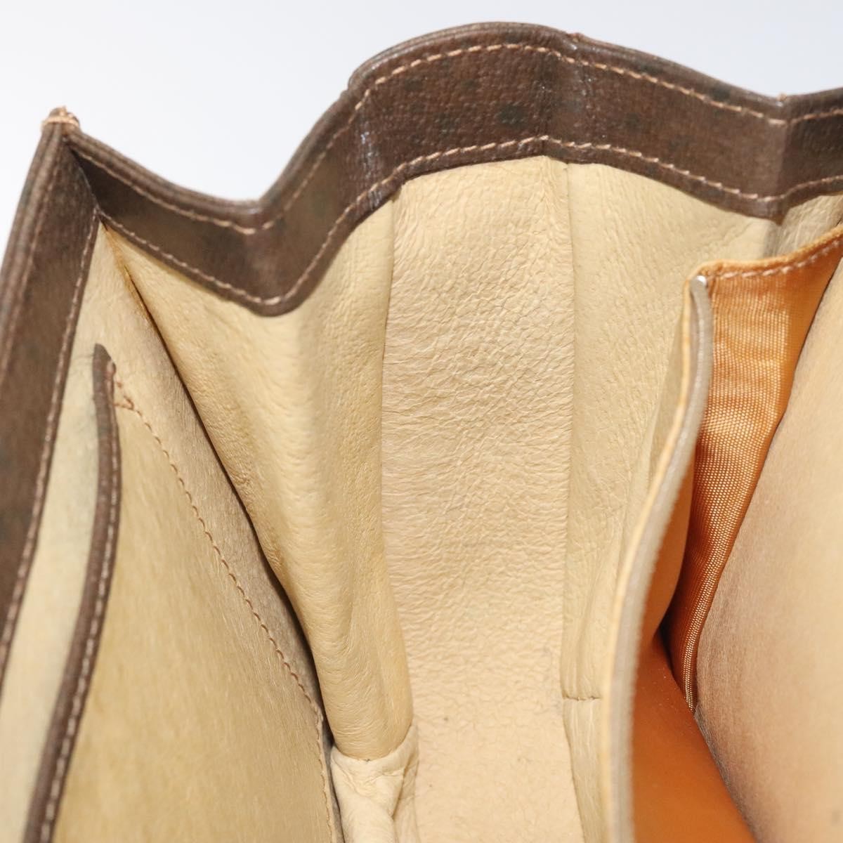 Gucci Vintage Handbag Leather, BROWN, LEATHER, Handbag