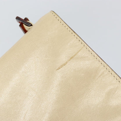 Prada Flap Shoulder Bag Leather, BEIGE, LEATHER, Shoulder bag