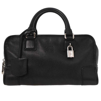 Loewe Amazona Bag Leather, BLACK, LEATHER, Handbag
