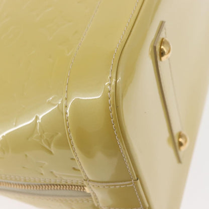 Louis Vuitton Alma Handbag Monogram Vernis, YELLOW, PATENT_LEATHER, Handbag