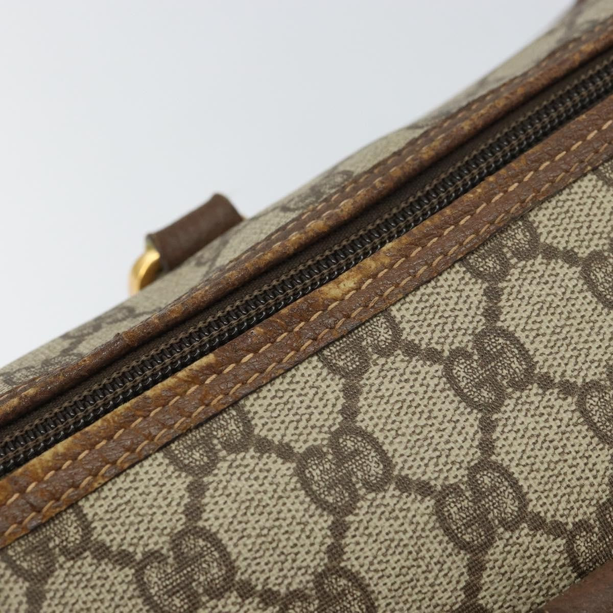 Gucci Vintage Duffle Bag GG Coated Canvas, BEIGE, CANVAS, Travel bag