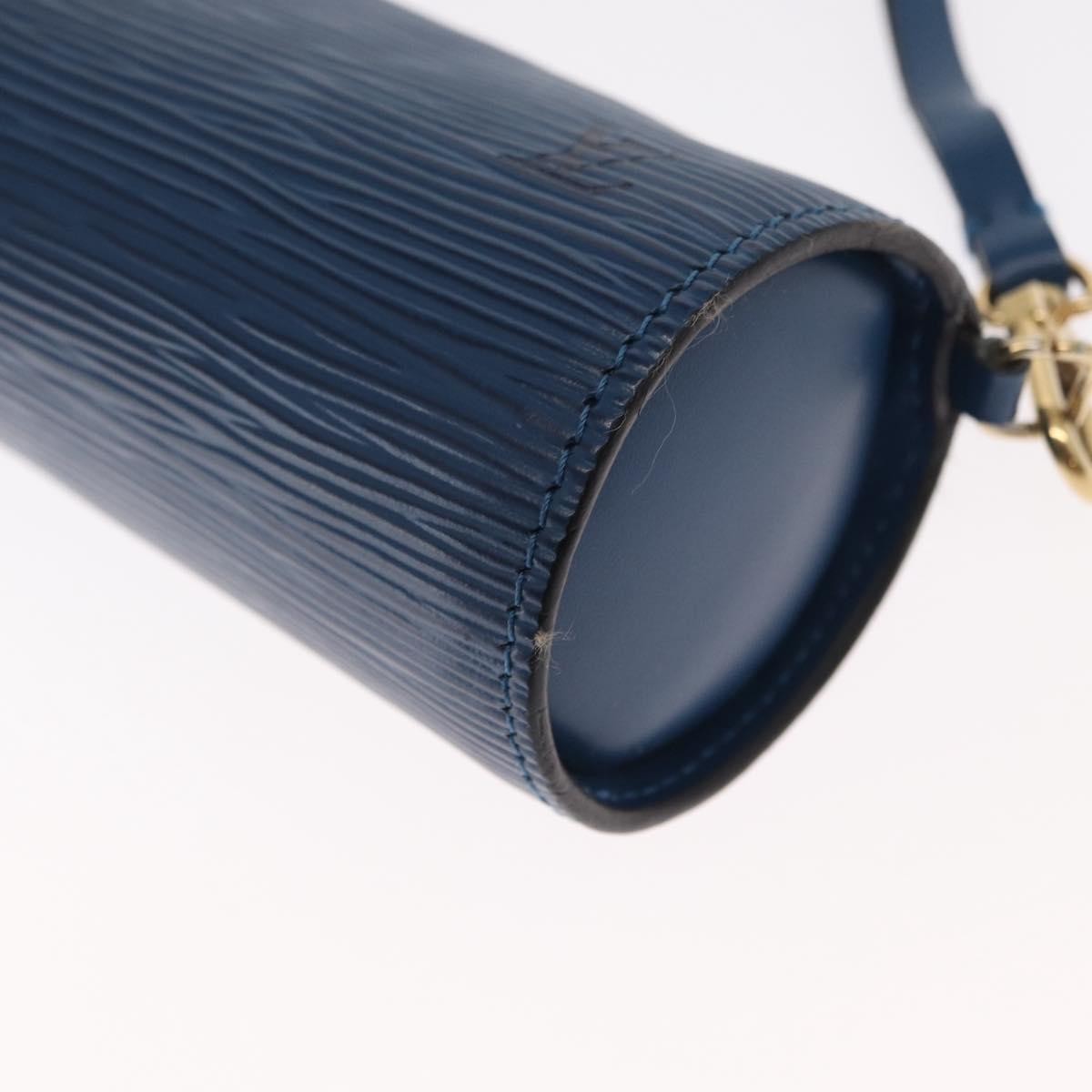 Louis Vuitton Soufflot Pochette Epi Leather, BLUE, LEATHER, Clutche & pouche