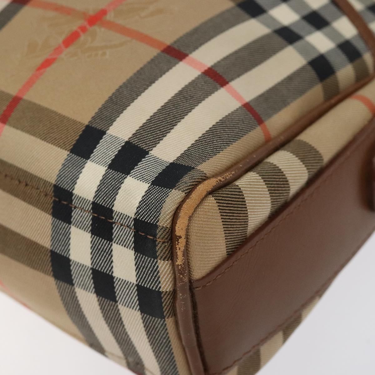 Burberry Nova check Shoulder bag Canvas, BEIGE, CANVAS, Shoulder bag