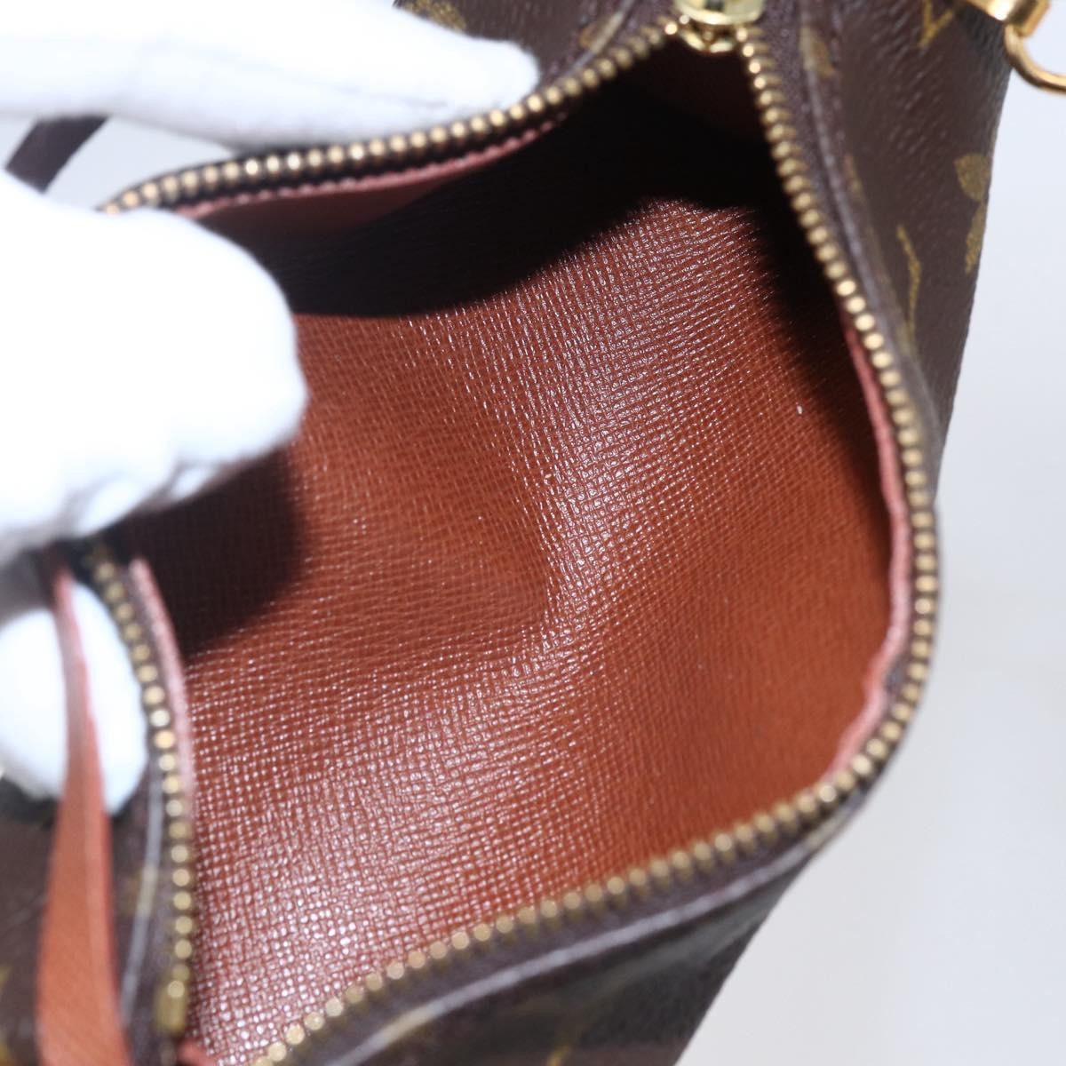 Louis Vuitton Papillon Pochette Monogram Canvas, BROWN, CANVAS, Clutche & pouche