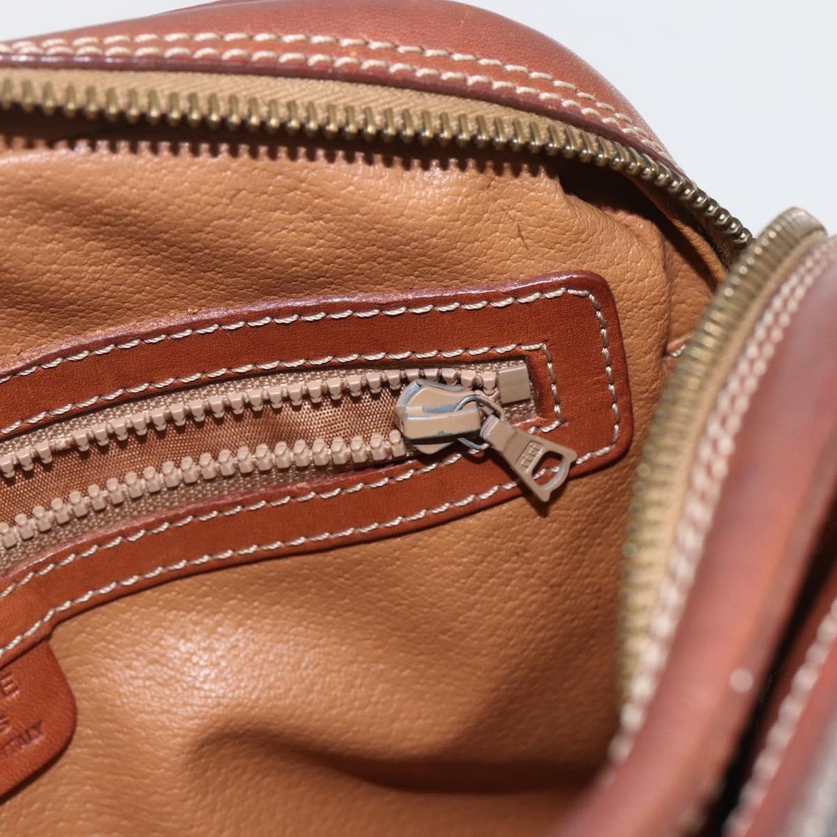 Celine Vintage Macadam Shoulder Bag Canvas and Leather, BROWN, CANVAS, Shoulder bag