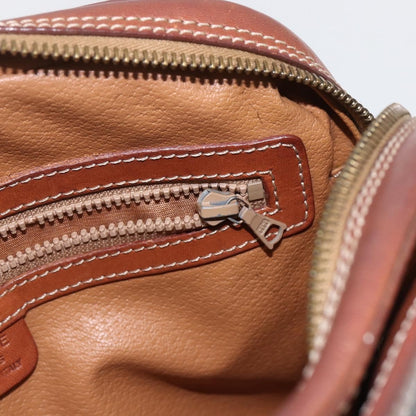 Celine Vintage Macadam Shoulder Bag Canvas and Leather, BROWN, CANVAS, Shoulder bag