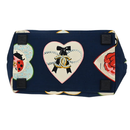 Chanel Graffiti Tote Printed Canvas, BLUE, CANVAS, Tote bag