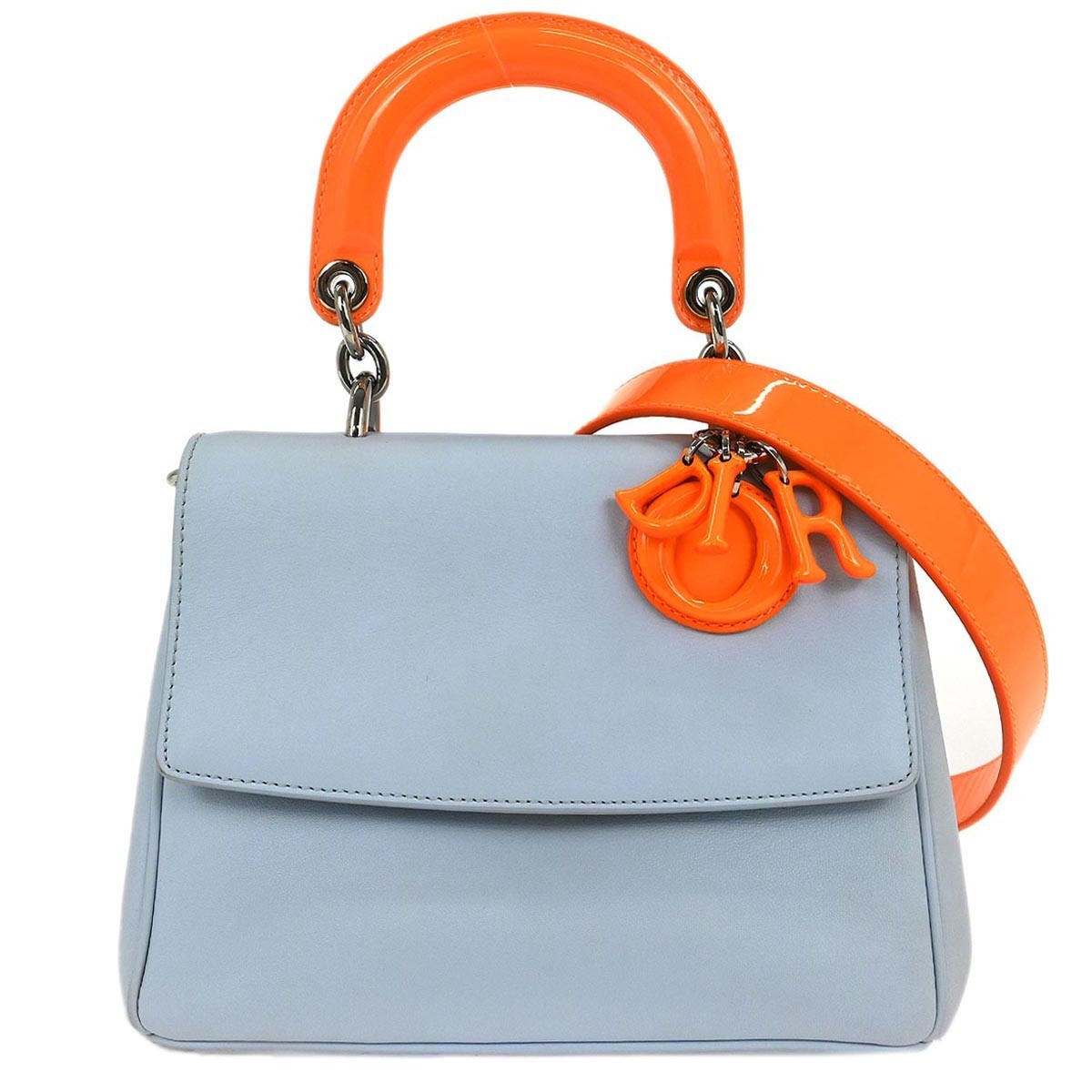 Christian Dior Be Dior Bag Smooth Leather, BLUE, LEATHER, Handbag