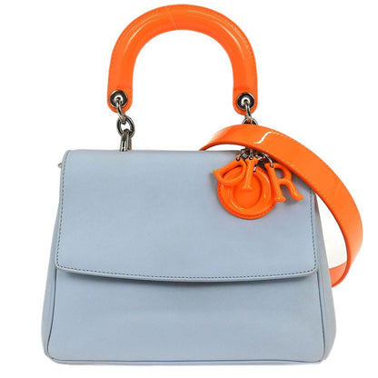 Christian Dior Be Dior Bag Smooth Leather, BLUE, LEATHER, Handbag