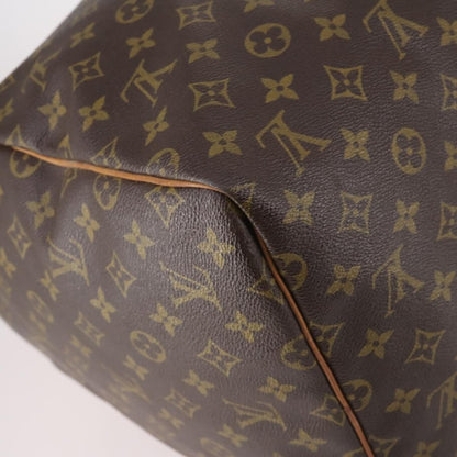 Louis Vuitton Keepall Bag Monogram Canvas, BROWN, CANVAS, Travel bag