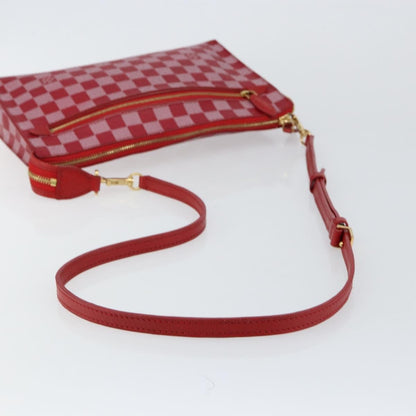 Louis Vuitton Modul Handbag Damier Couleurs, RED, CANVAS, Clutche & pouche