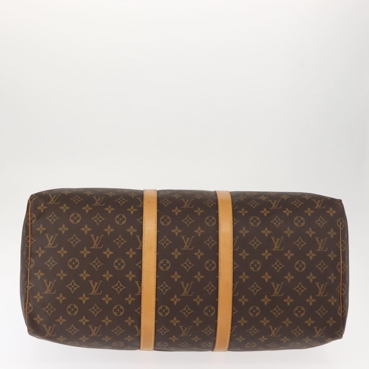 Louis Vuitton Keepall Bag Monogram Canvas, BROWN, CANVAS, Travel bag