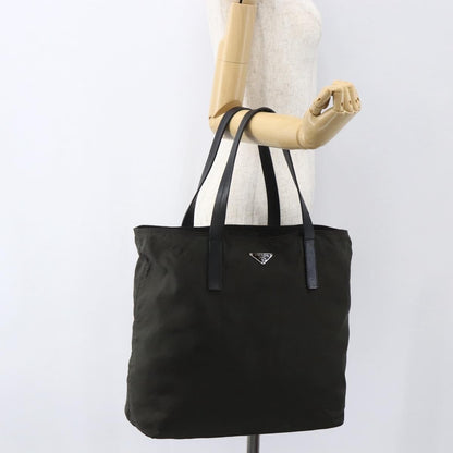 Prada Zip Tote Tessuto, KHAKI, NYLON, Tote bag