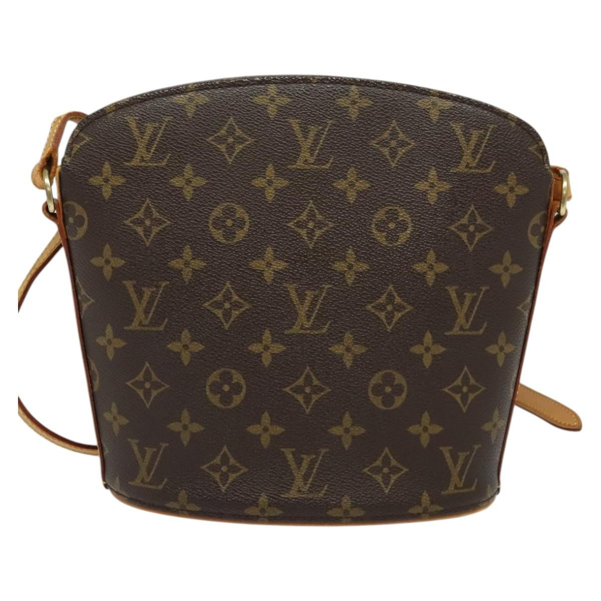 Louis Vuitton Drouot Handbag Monogram Canvas, BROWN, CANVAS, Handbag