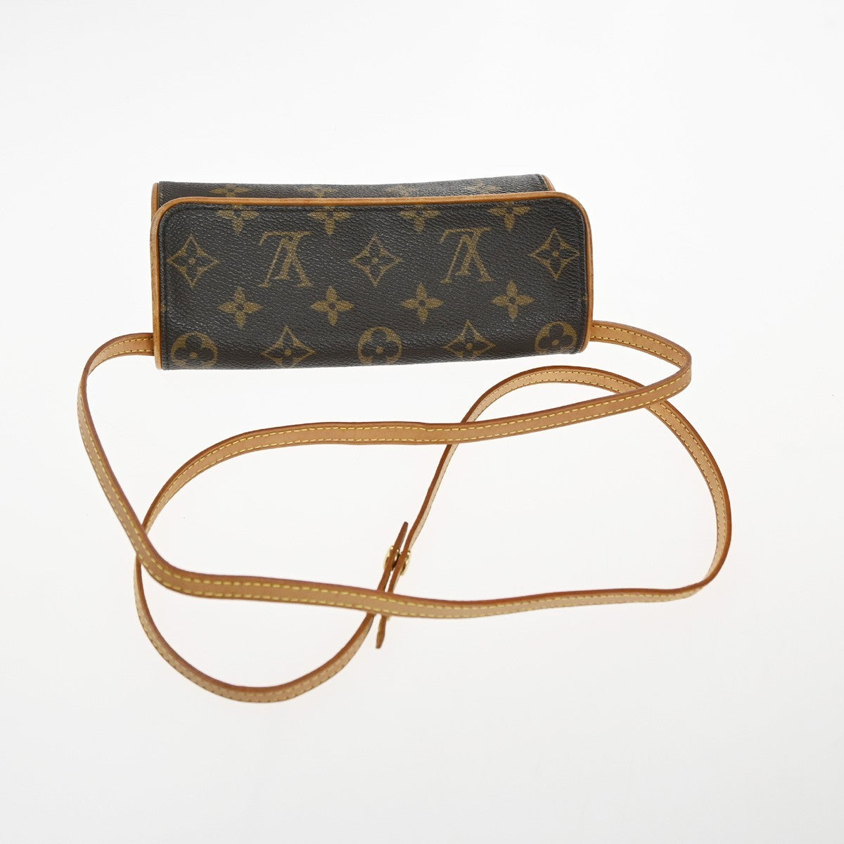 Louis Vuitton Twin Handbag Monogram Canvas, BROWN, CANVAS, Clutche & pouche