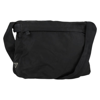 Prada Vintage Shoulder Bag Tessuto, Black, Nylon, Shoulder Bag