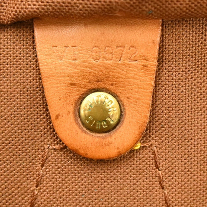 Louis Vuitton Speedy Handbag Monogram Canvas, BROWN, CANVAS, Handbag