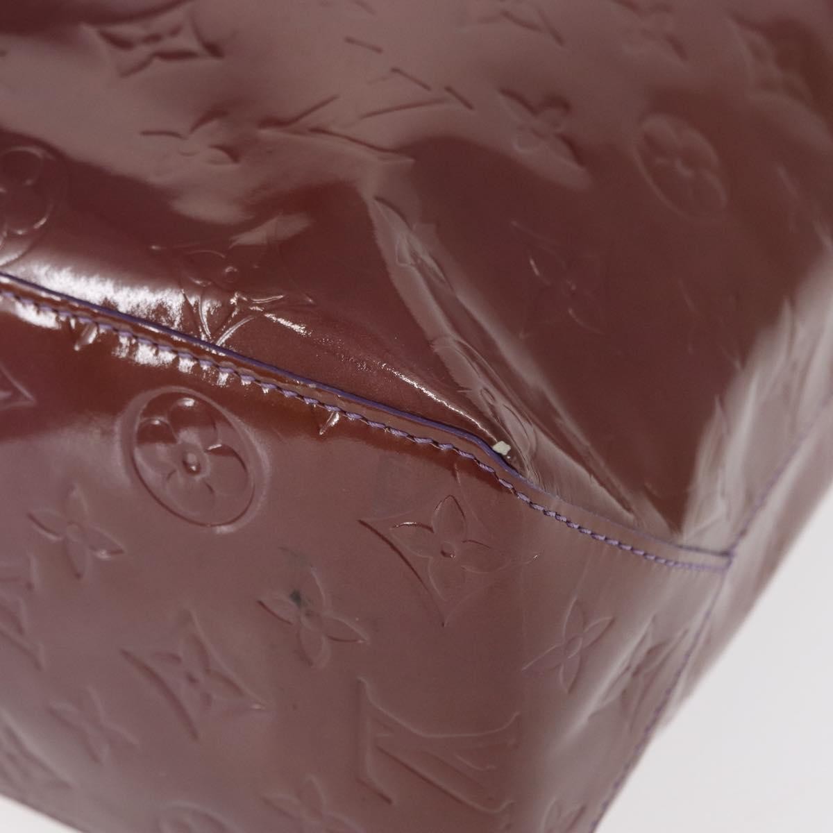 Louis Vuitton Reade Handbag Monogram Vernis, PURPLE, PATENT_LEATHER, Handbag